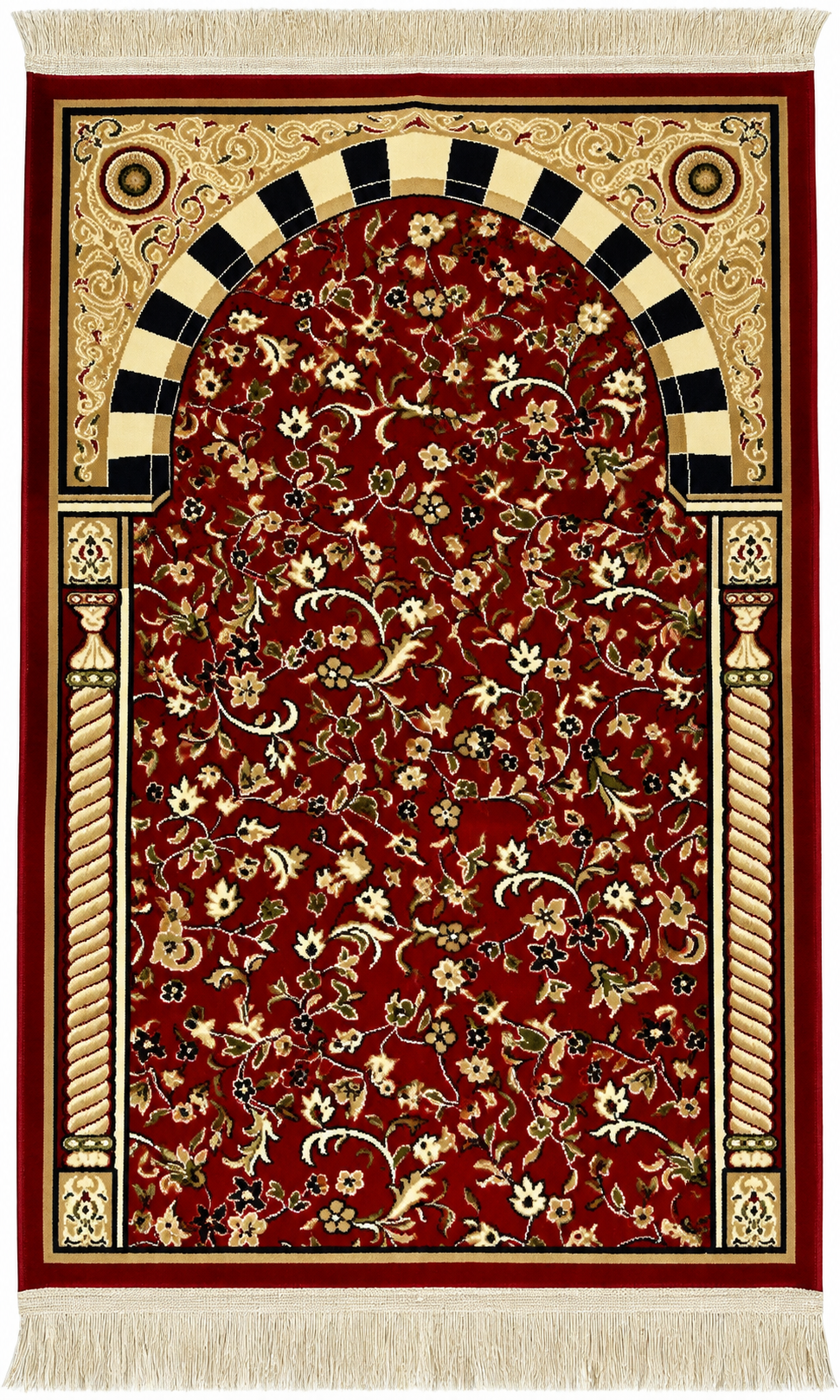 SEJADAH RAWDAH MADA 4MM MERAH