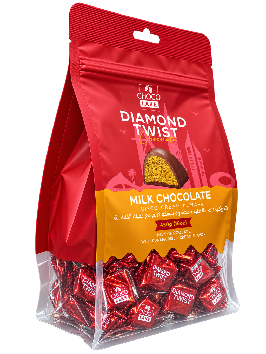 DIAMOND TWIST BISCO AND KUNAFA FLAVOUR