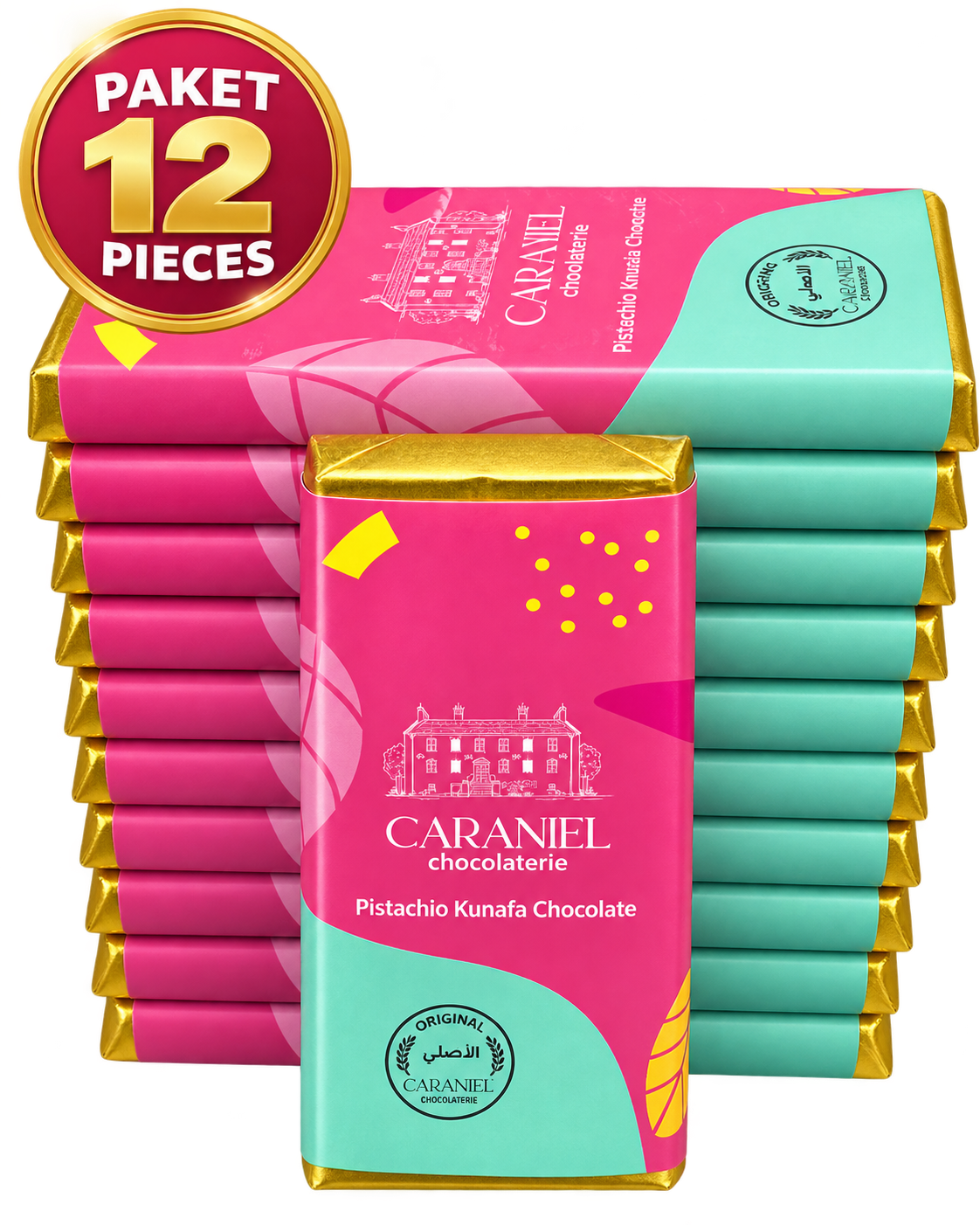 CARANIEL DUBAI CHOCOLATE VIRAL 12 BIJI 100 RIYAL