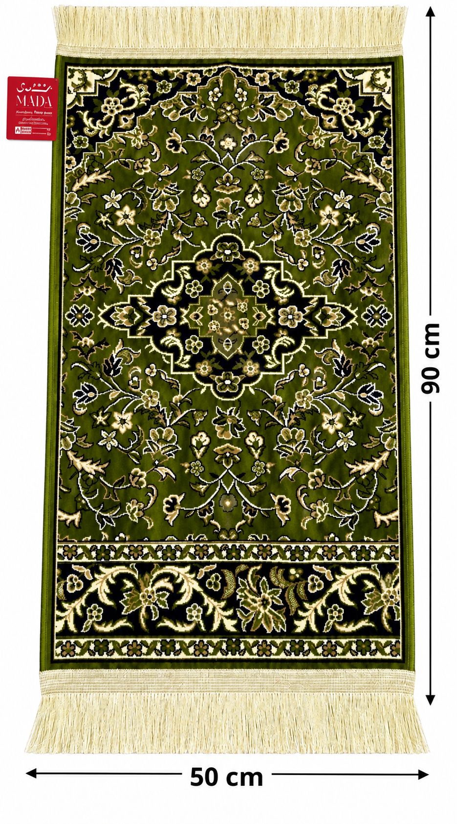 SEJADAH RAWDAH MADA MEDIUM 4MM HIJAU