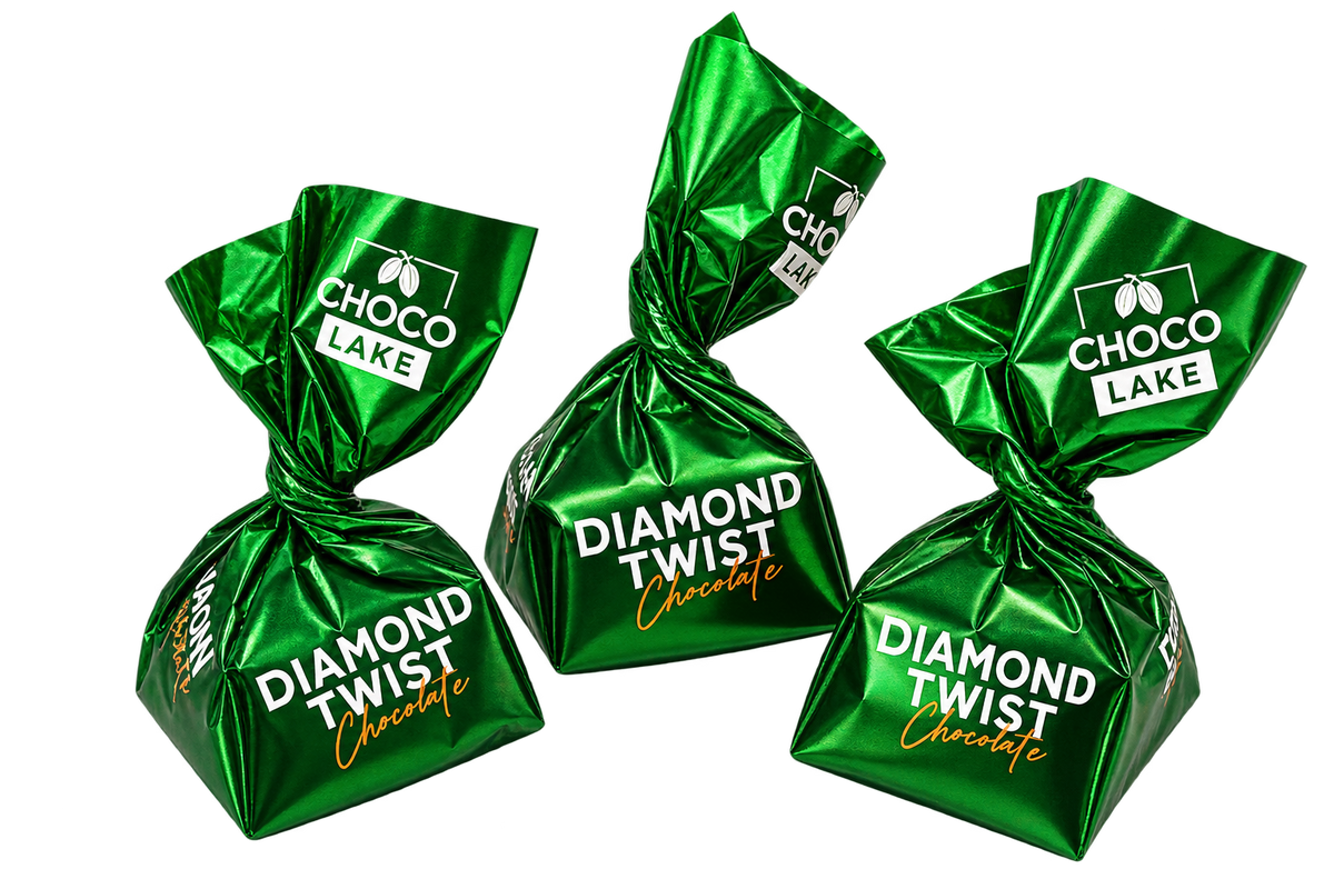 DIAMOND TWIST PISTACHIO AND KUNAFA FLAVOUR