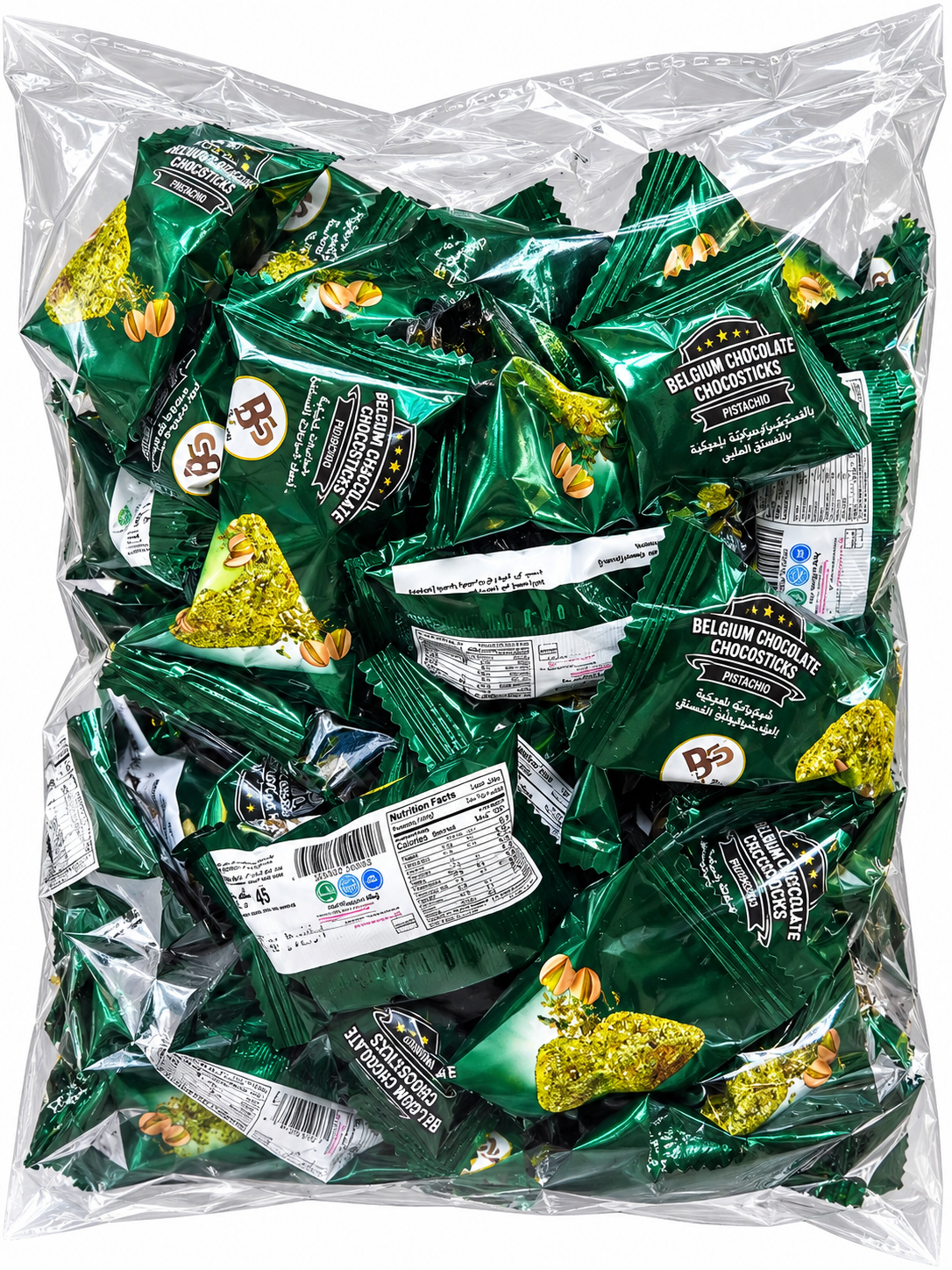 BELGIUM CHOCOLATE VIRAL PICTACHIO FLAVOUR 1KG