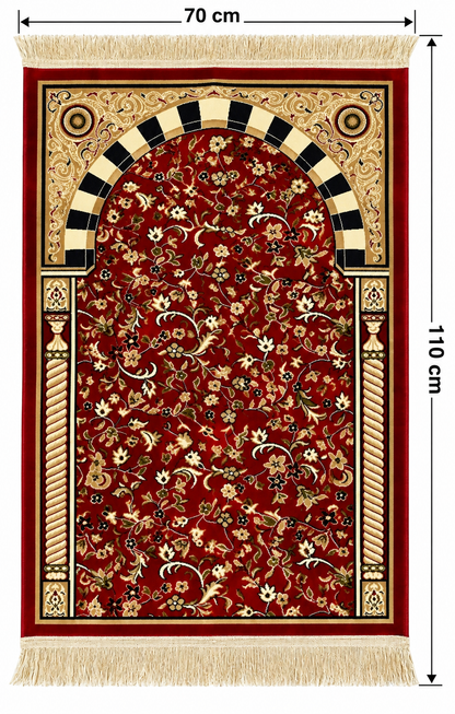 SEJADAH RAWDAH MADA 4MM MERAH